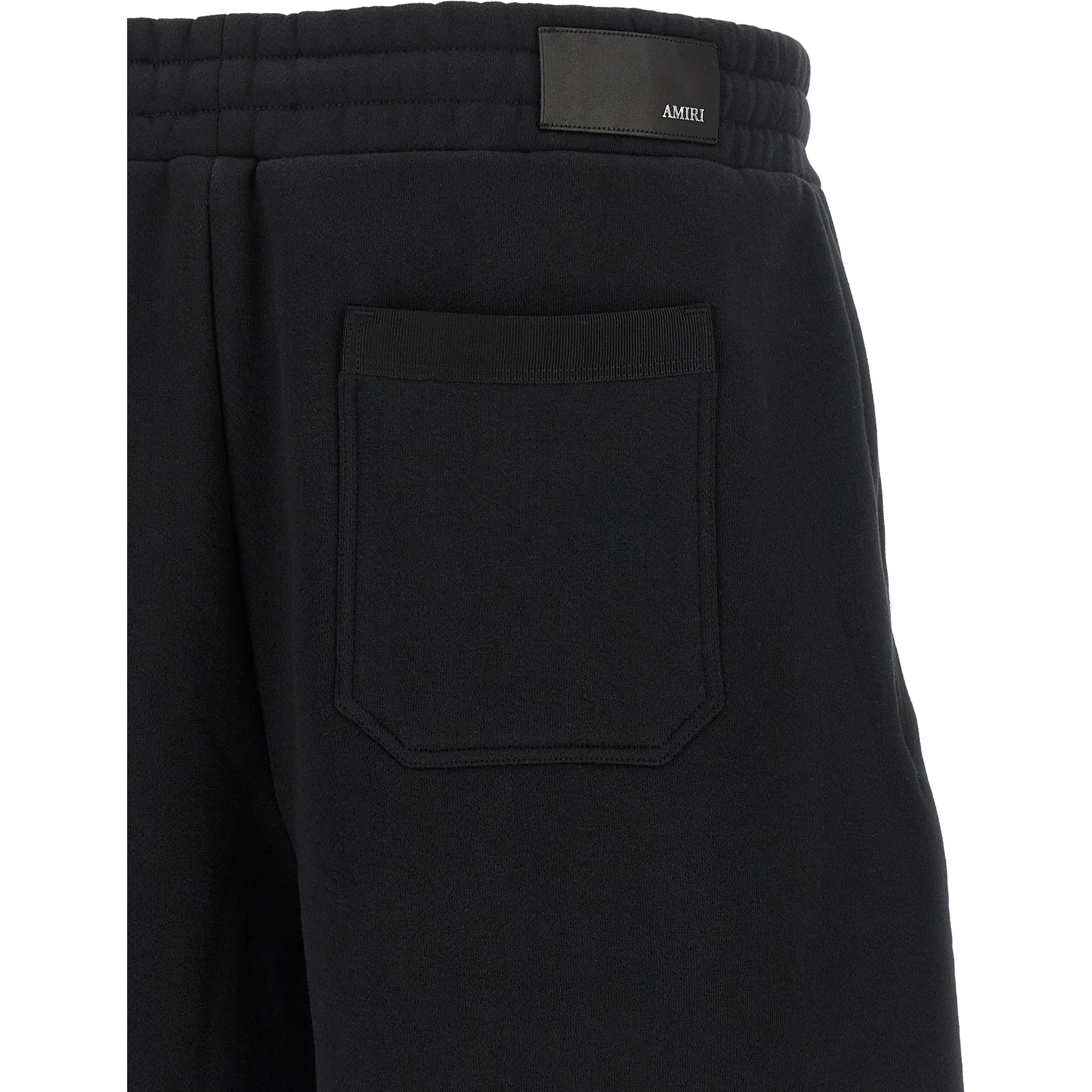 Black Cotton Bermuda Shorts
