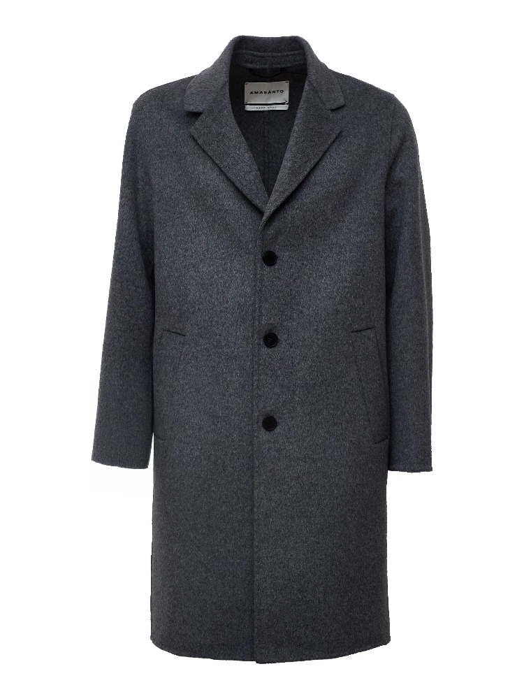 Cappotto Monopetto In Lana, Cashmere