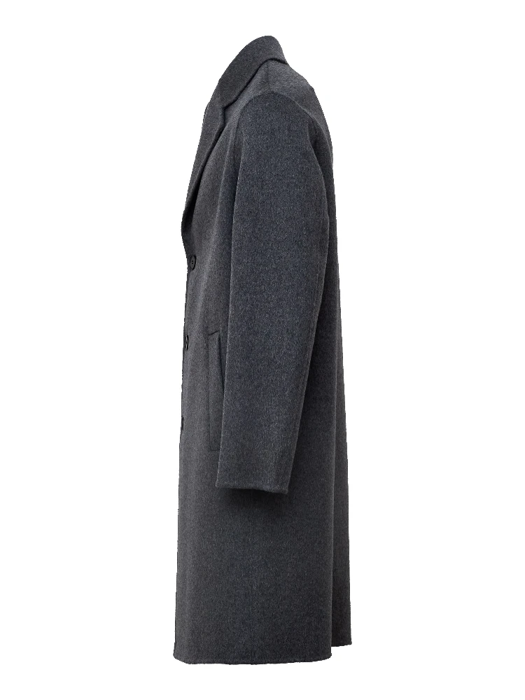 Cappotto Monopetto In Lana, Cashmere alternative