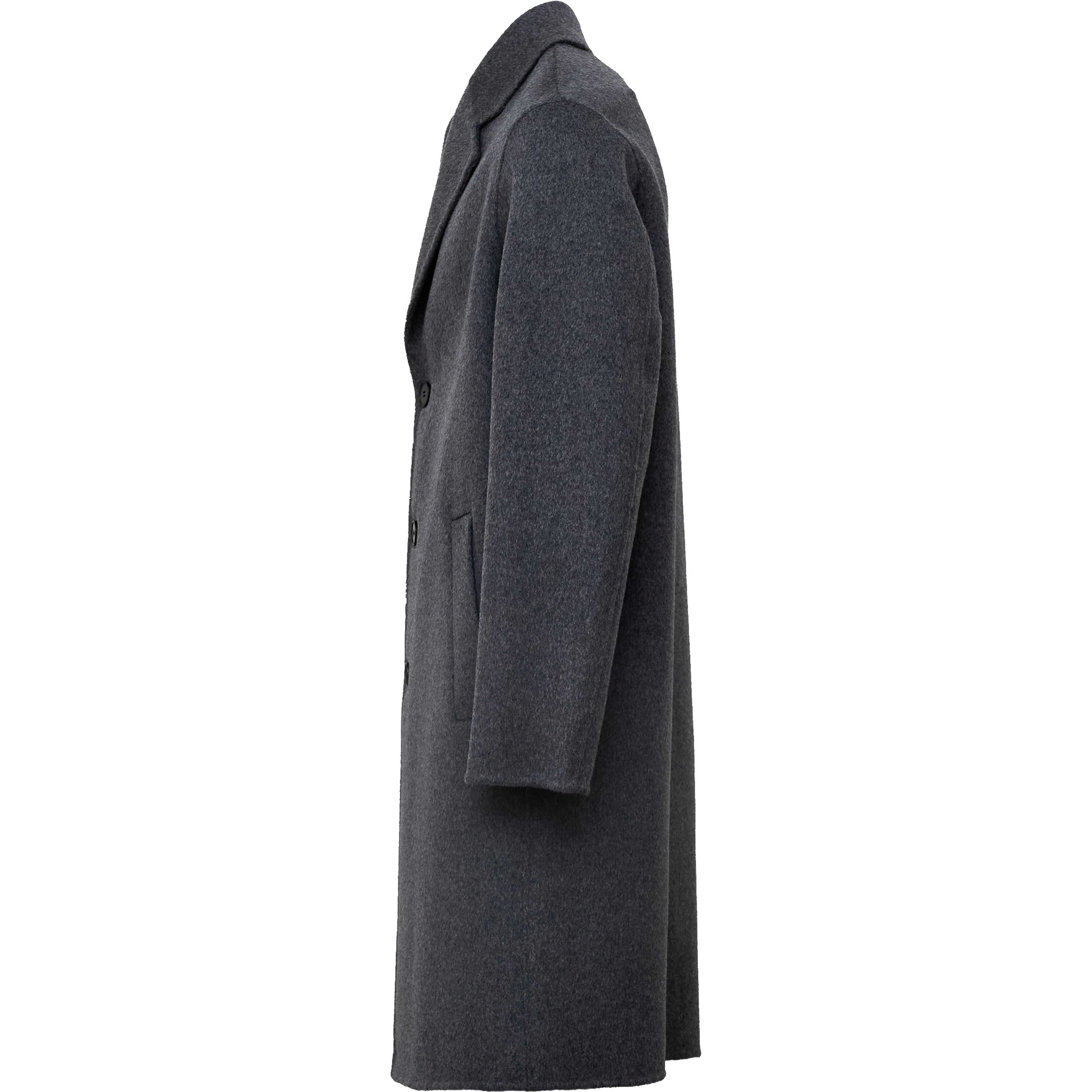 Cappotto Monopetto In Lana, Cashmere