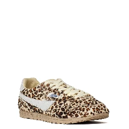 Sneakers Windspin Low In Pony, Crac Leo, Bianco