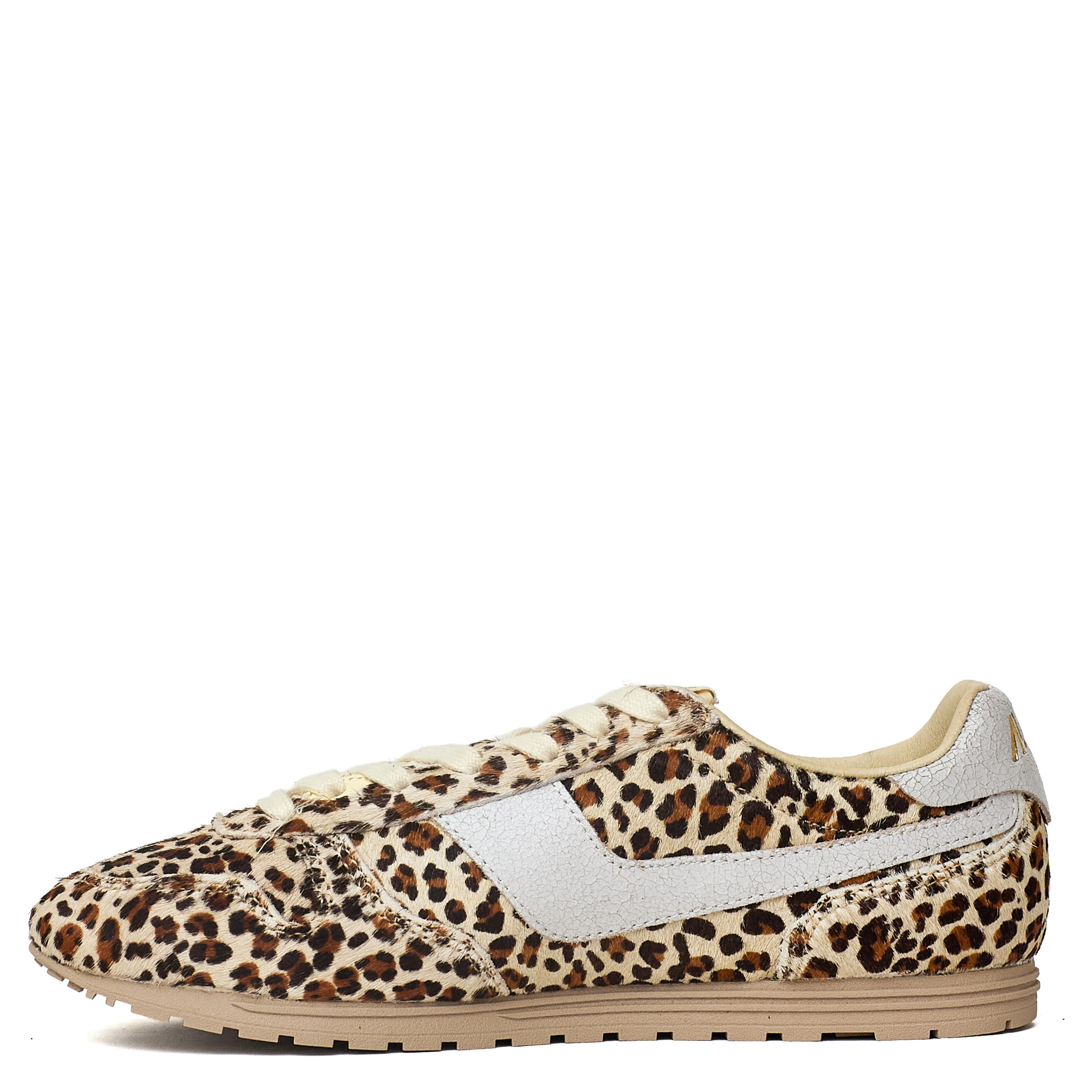 Sneakers Windspin Low In Pony, Crac Leo, Bianco