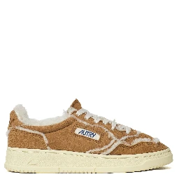 Sneakers Medalist Low In Suede, Shearling Cognac