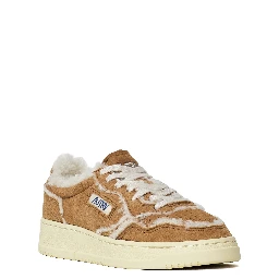 Sneakers Medalist Low In Suede, Shearling Cognac