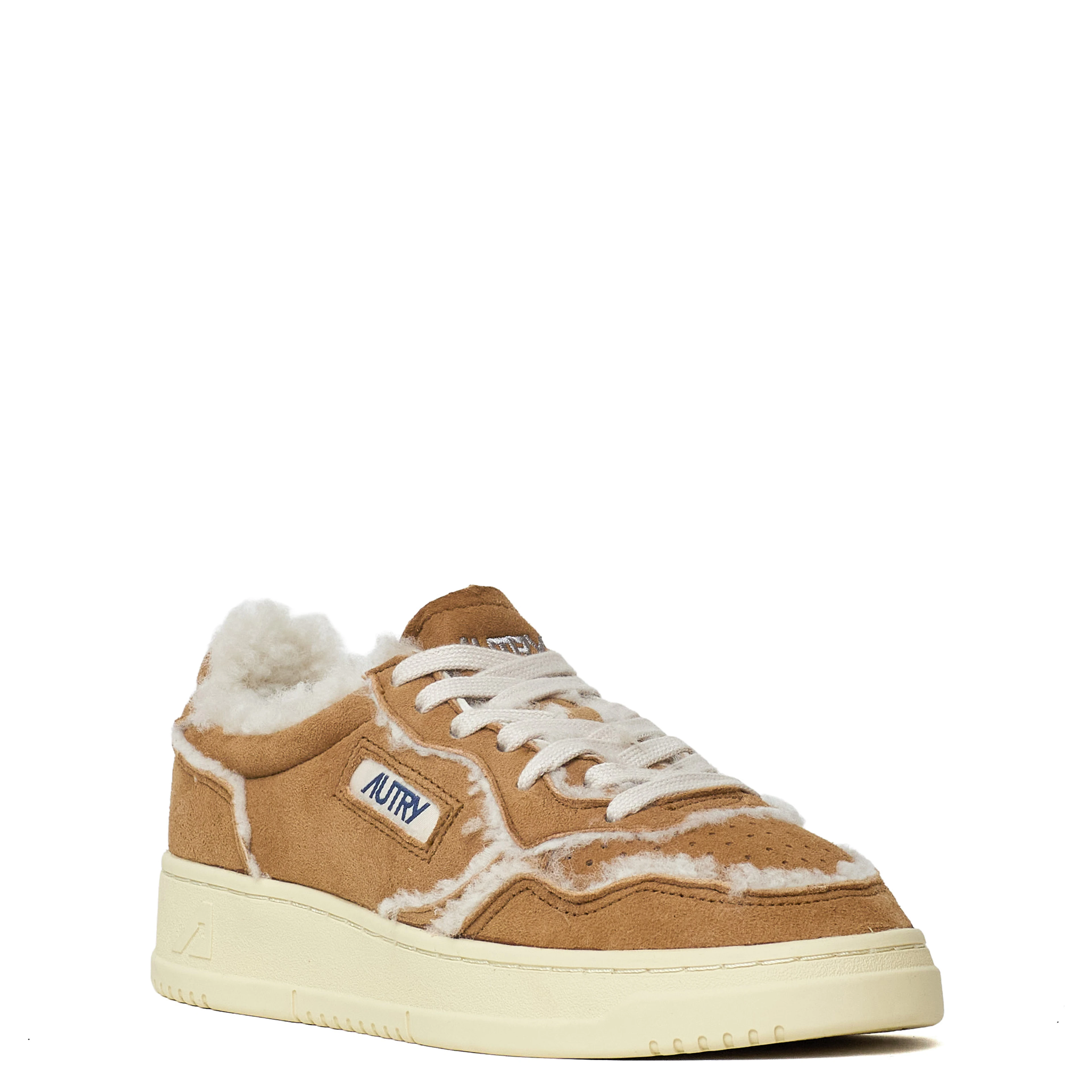 Sneakers Medalist Low In Suede, Shearling Cognac