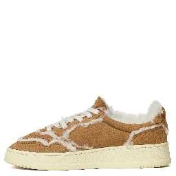 Sneakers Medalist Low In Suede, Shearling Cognac