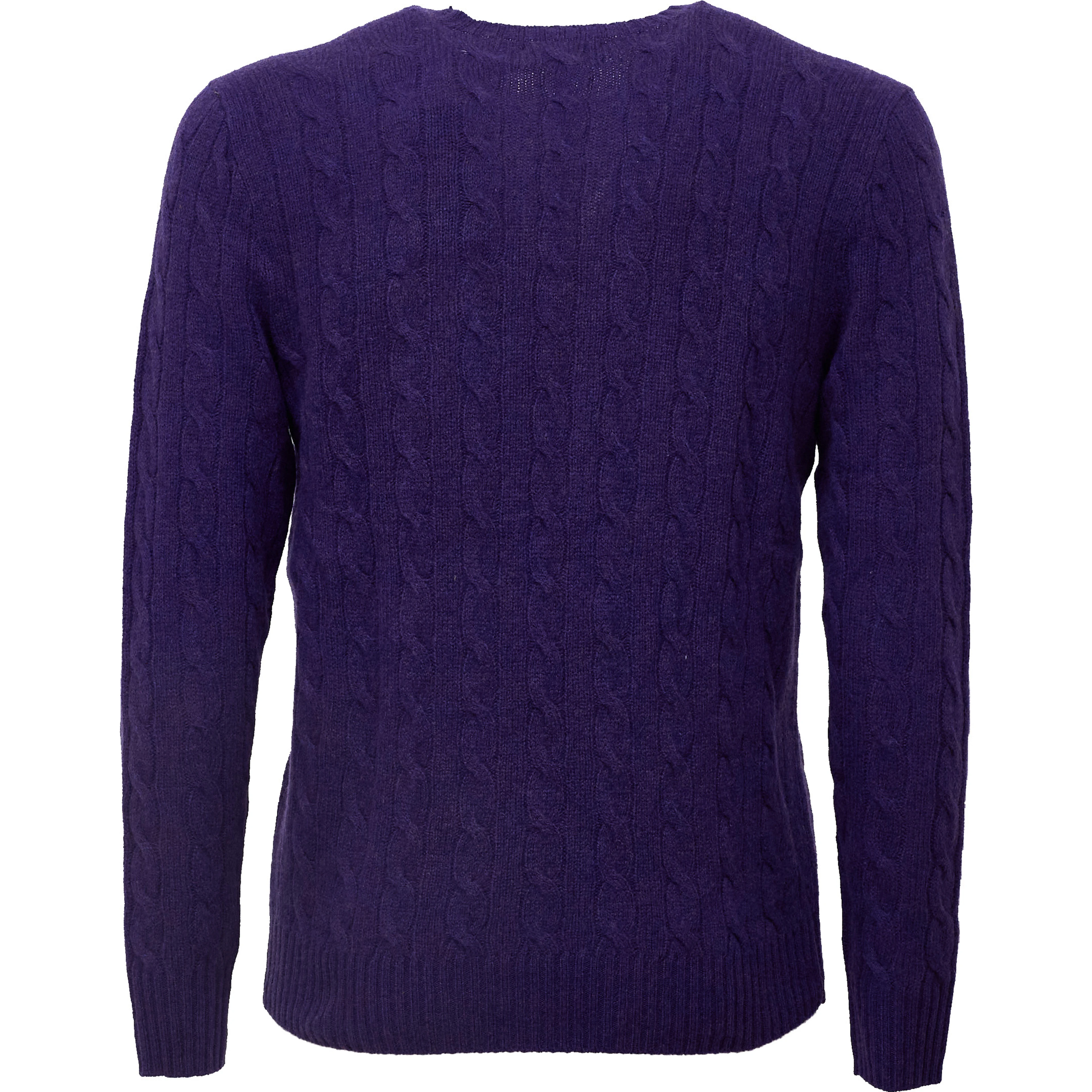 Cable-Knit Crewneck Pullover In Wool, Cashmere
