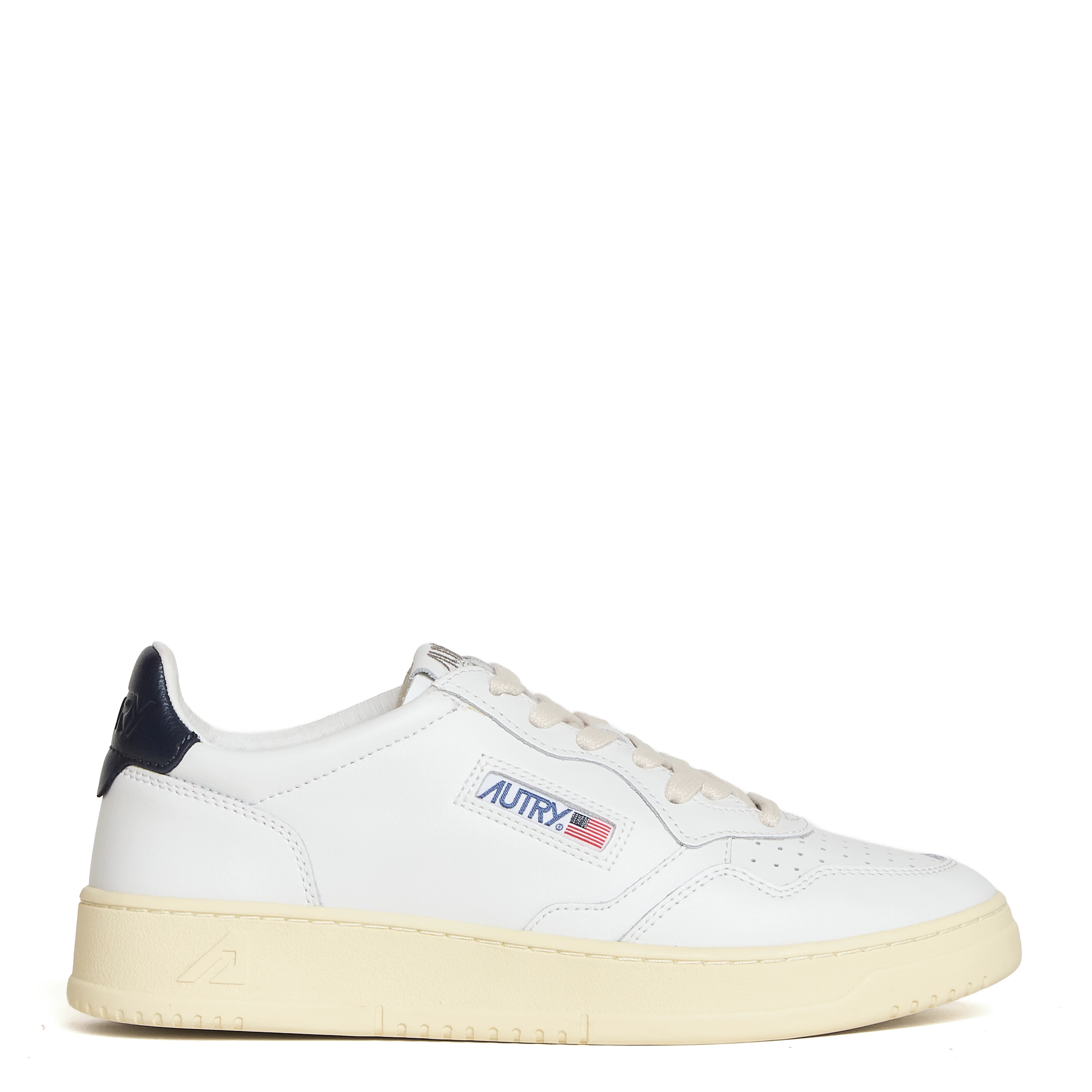 Sneakers Medalist Low In Pelle Bianca, Space