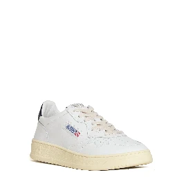 Sneakers Medalist Low In Pelle Bianca, Space