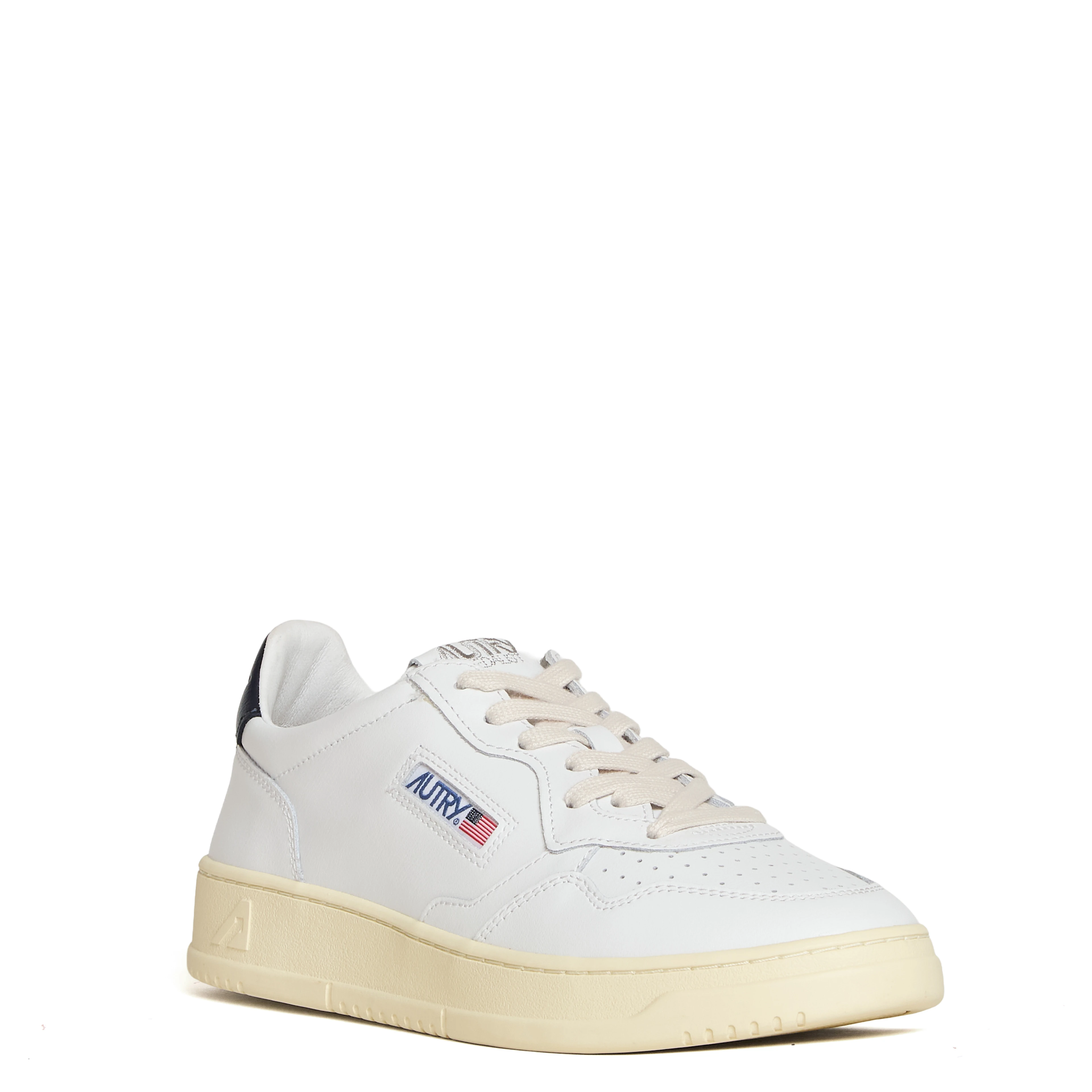 Sneakers Medalist Low In Pelle Bianca, Space