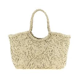White Calfskin Shoulder Bag
