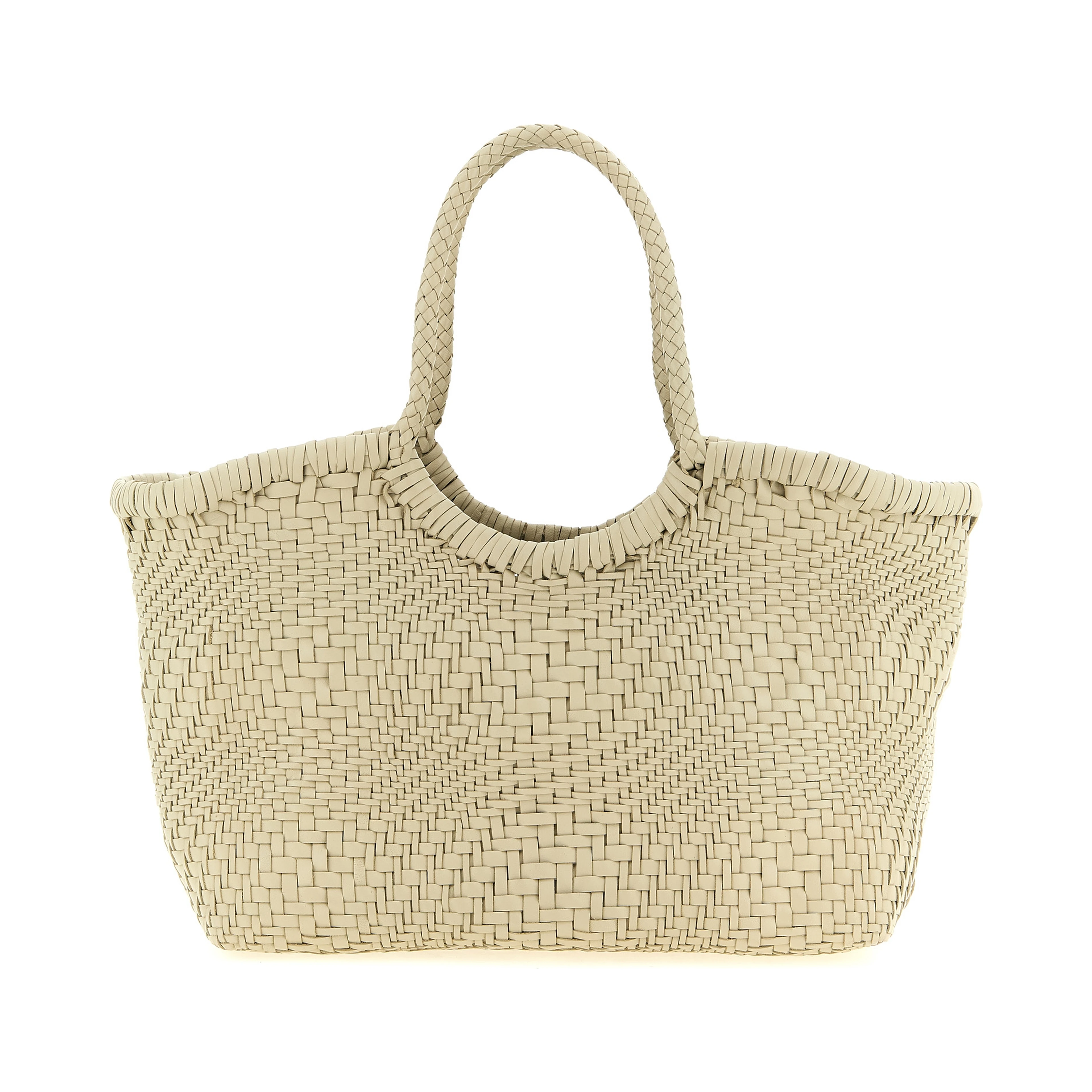 White Calfskin Shoulder Bag