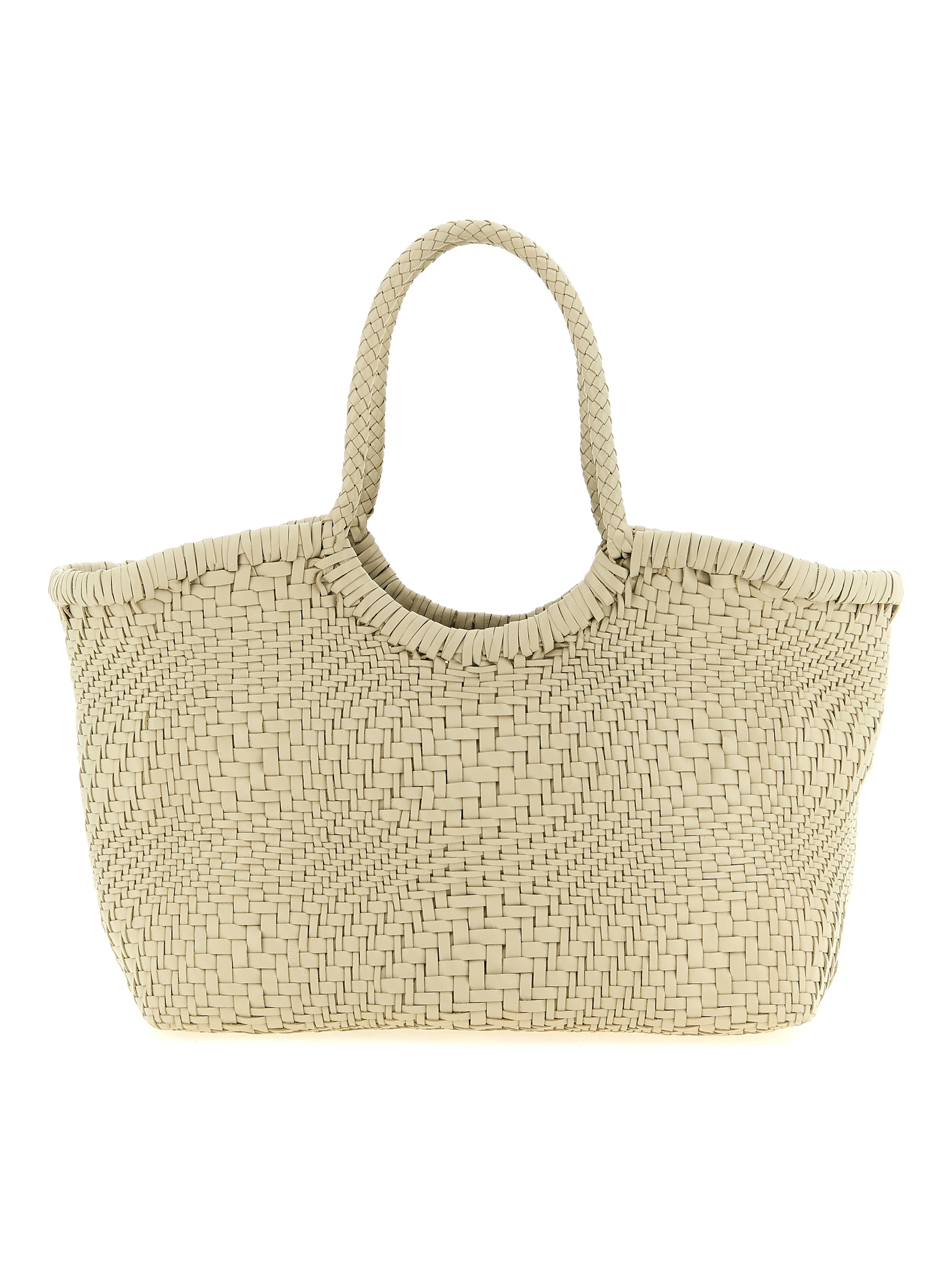 White Calfskin Shoulder Bag