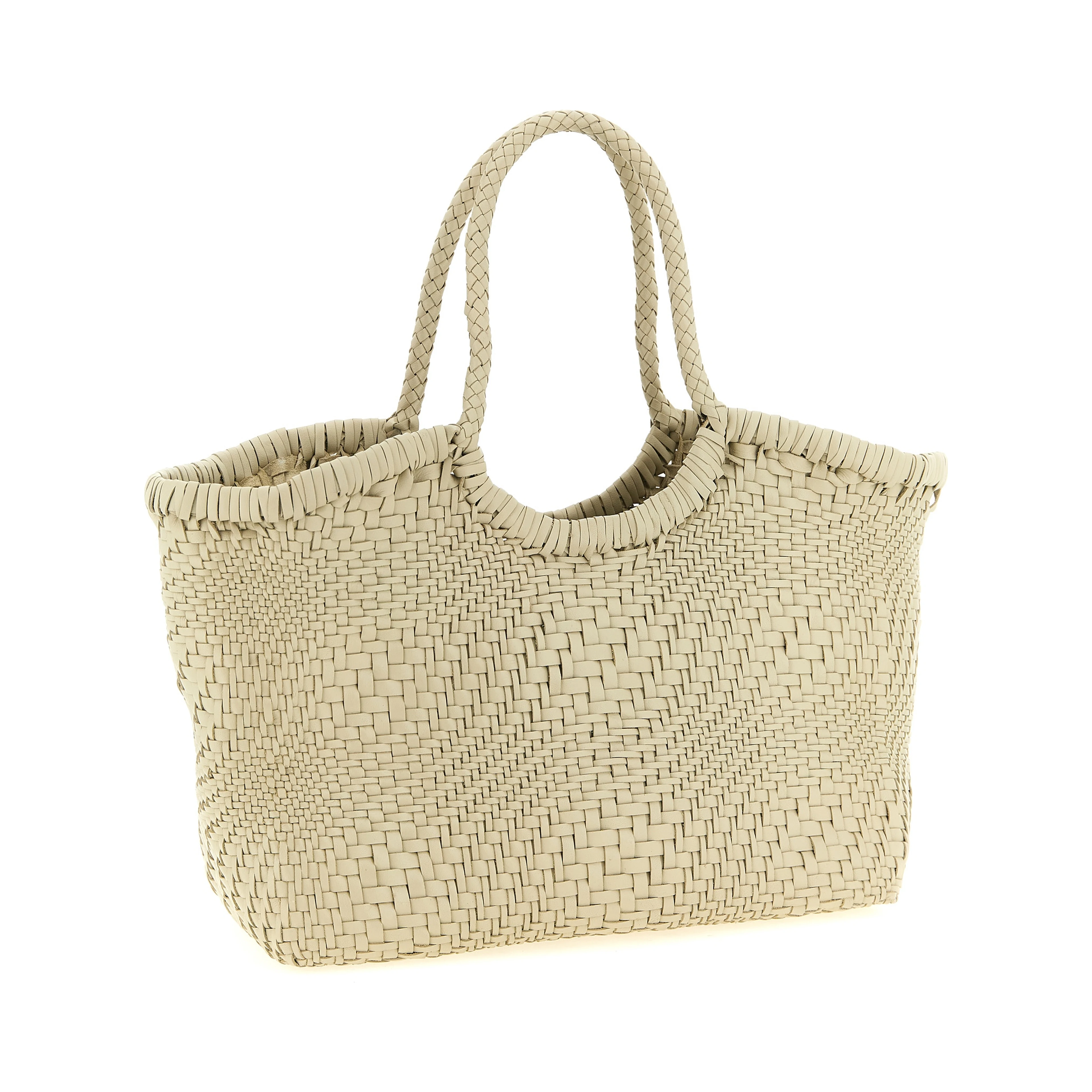 White Calfskin Shoulder Bag