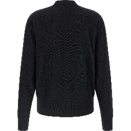Black Wool Cardigan