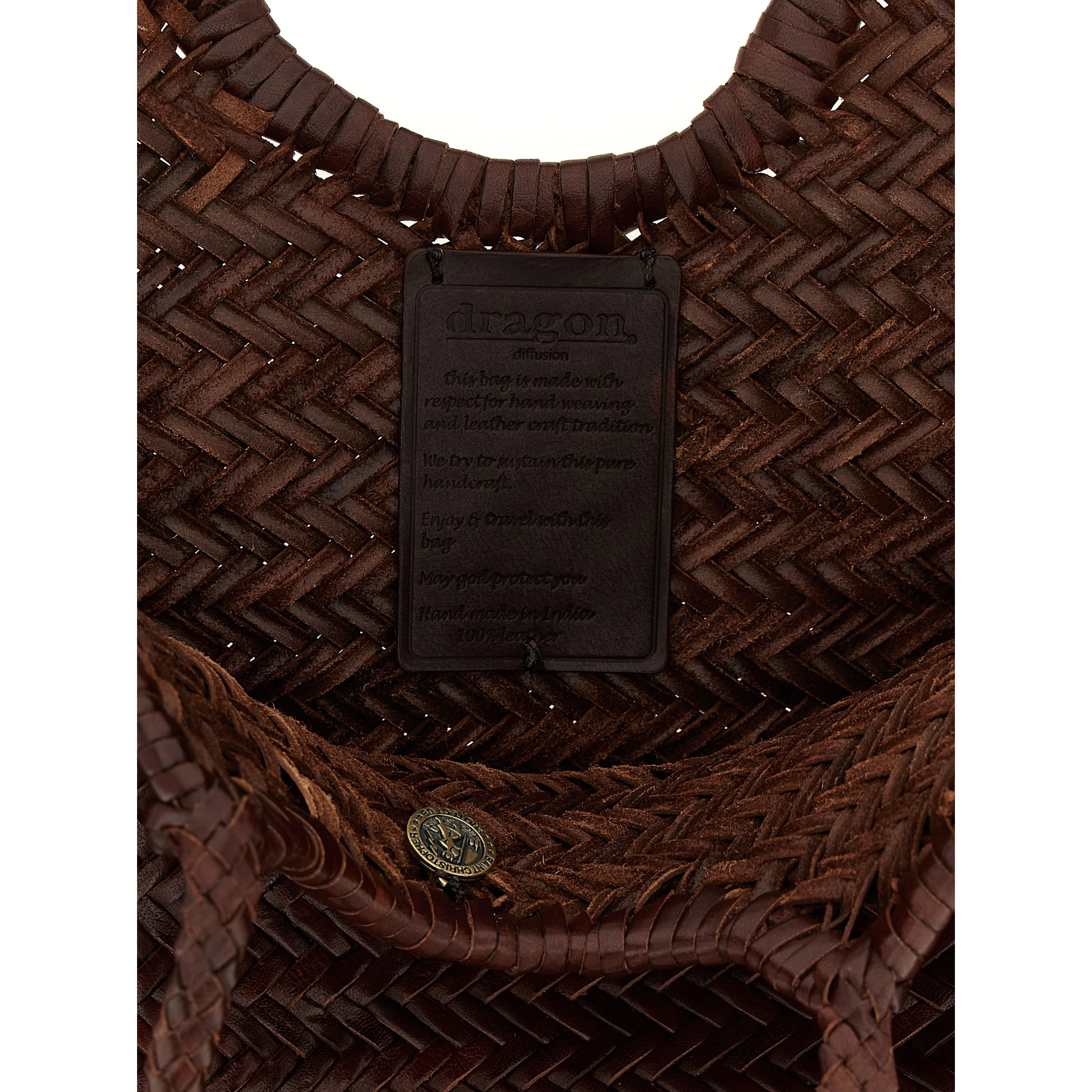 Brown Cowhide Shoulder Bag