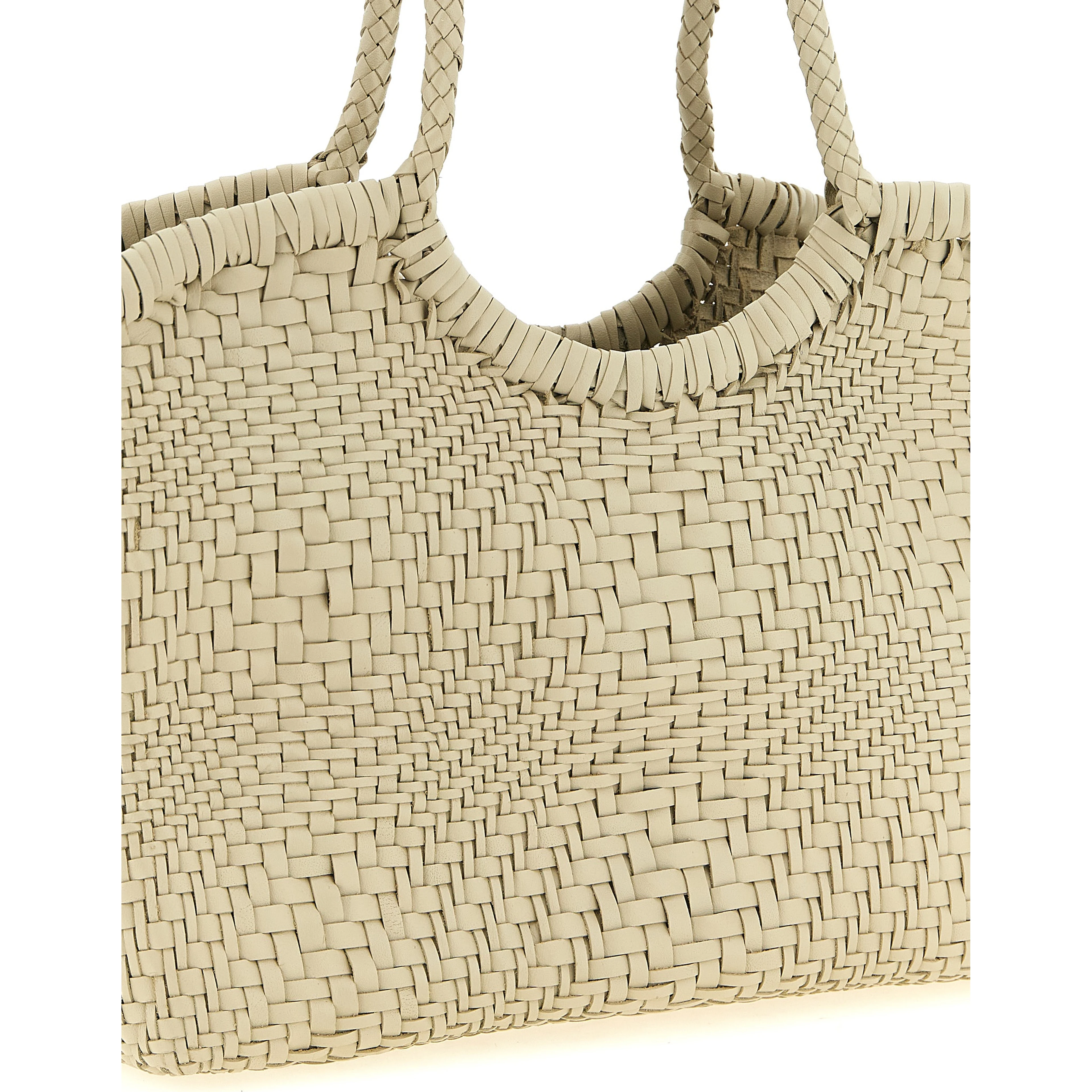 White Calfskin Shoulder Bag
