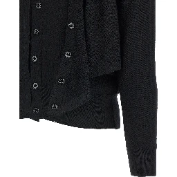 Black Wool Cardigan