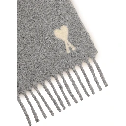 Grey alpaca Ami de Coeur scarf