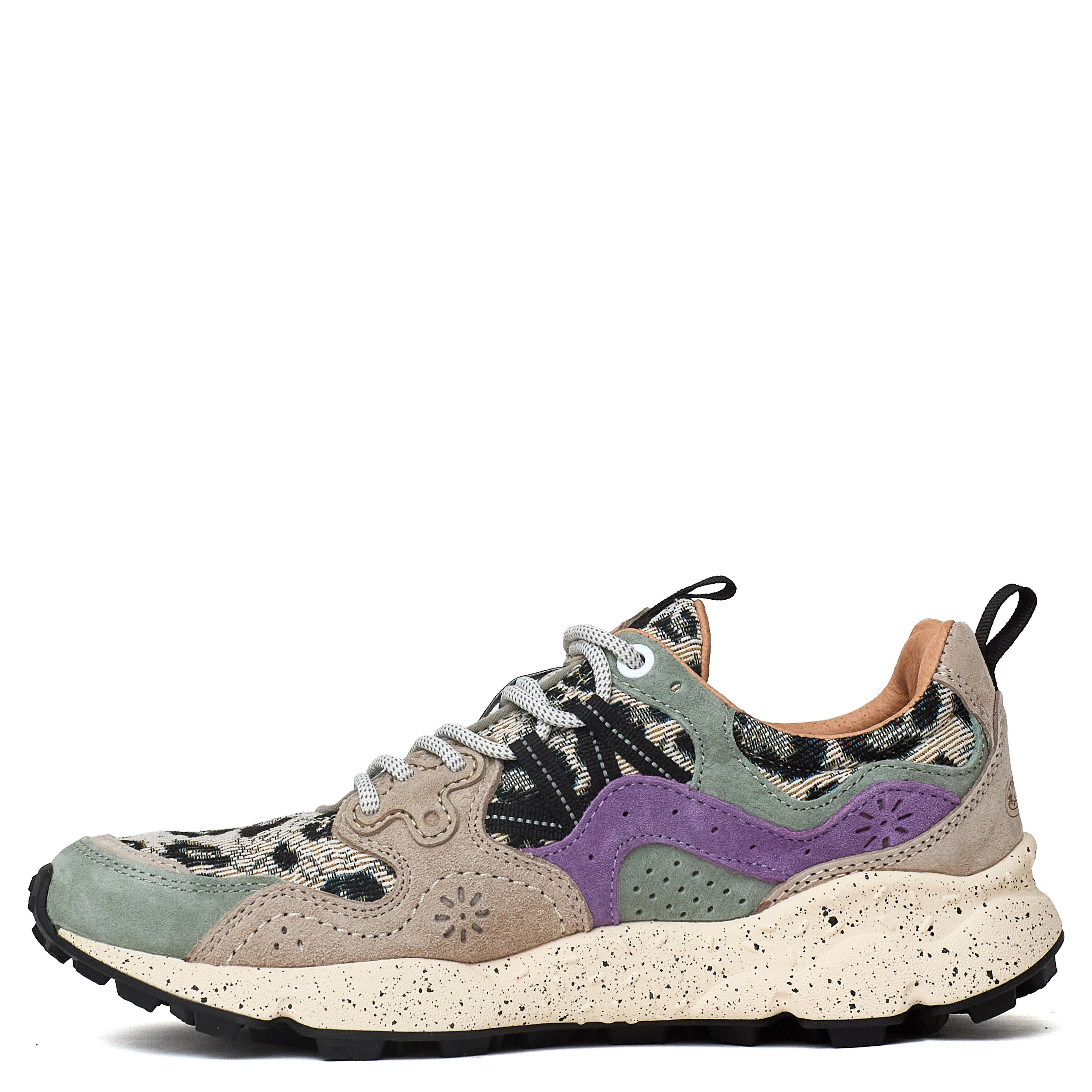 Sneakers Yamano 3 Woman Suede, Fabric Checked