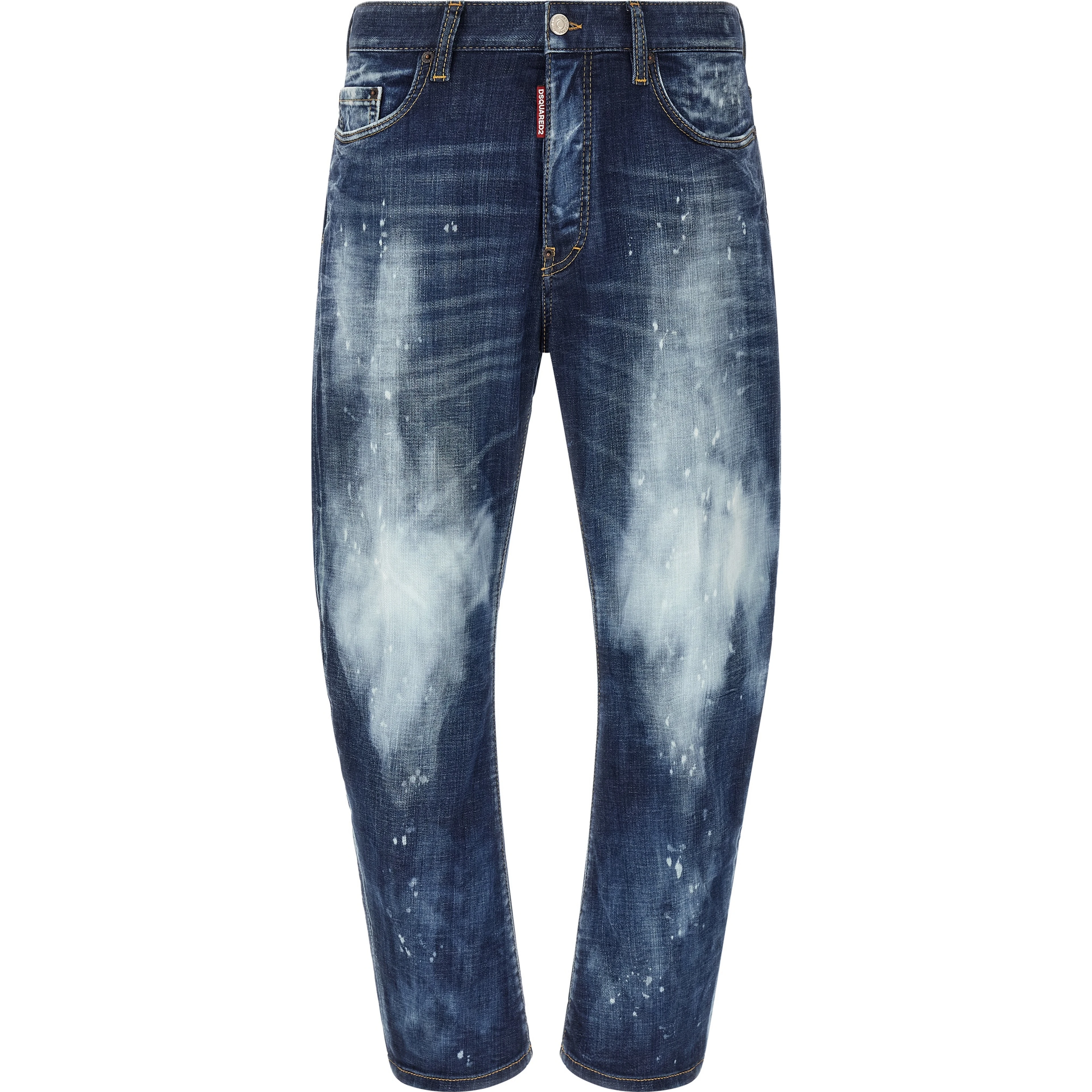Blue Cotton Slim Fit Jeans