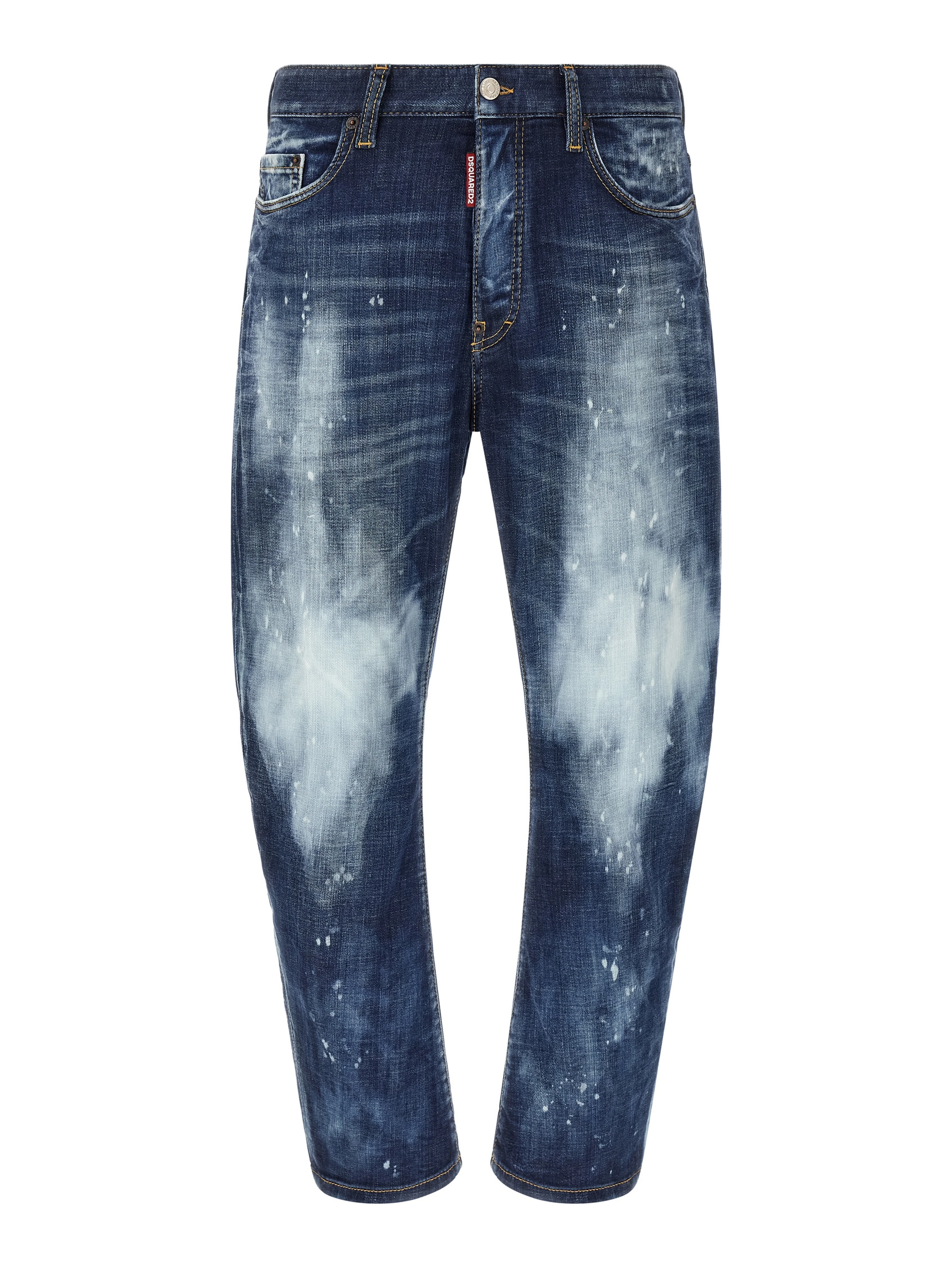Blue Cotton Slim Fit Jeans