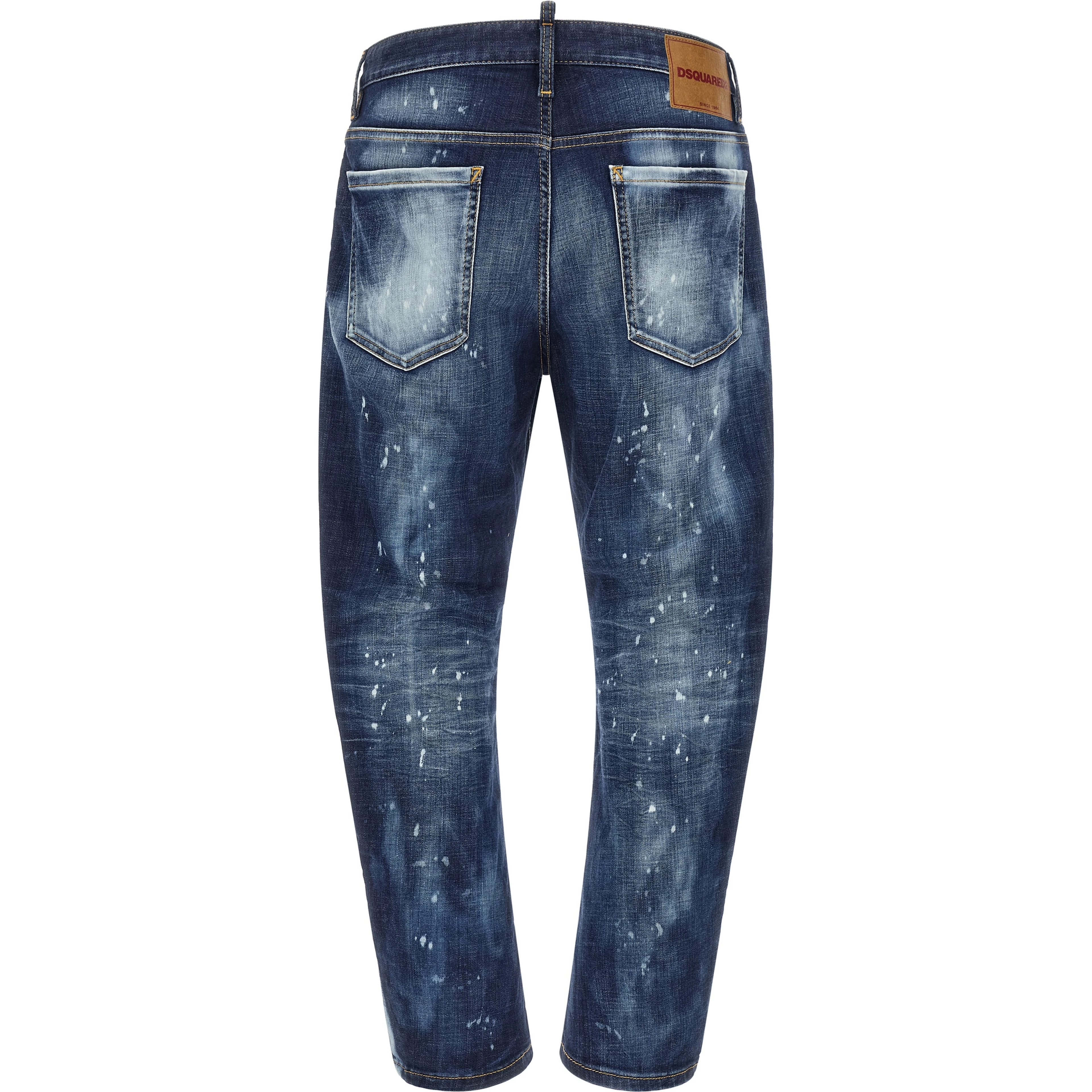 Blue Cotton Slim Fit Jeans
