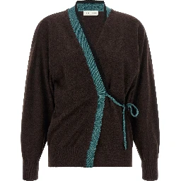 Brown Cashmere Cardigan