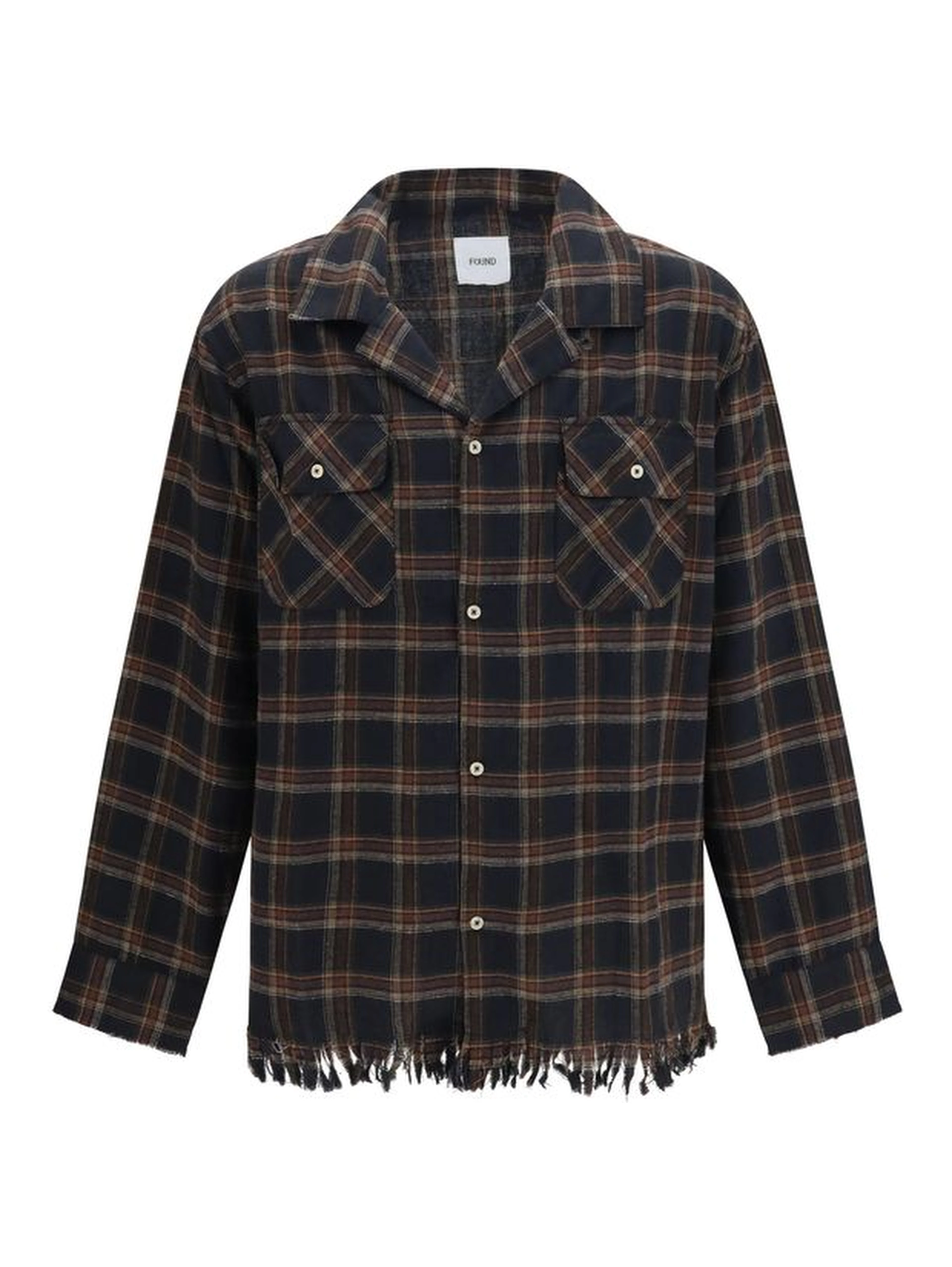 Blue Cotton Pattern Shirt