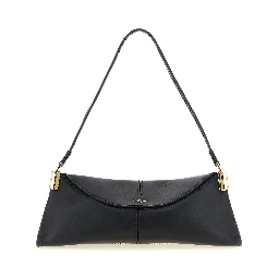 Black Calfskin Shoulder Bag