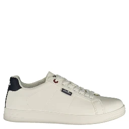 White Polyurethane Men's Sneaker