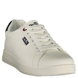 White Polyurethane Men's Sneaker