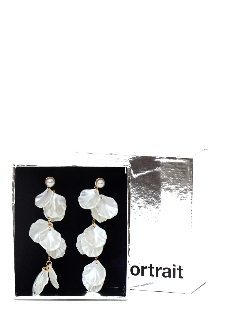 Pearl Petal Tiered Earrings
