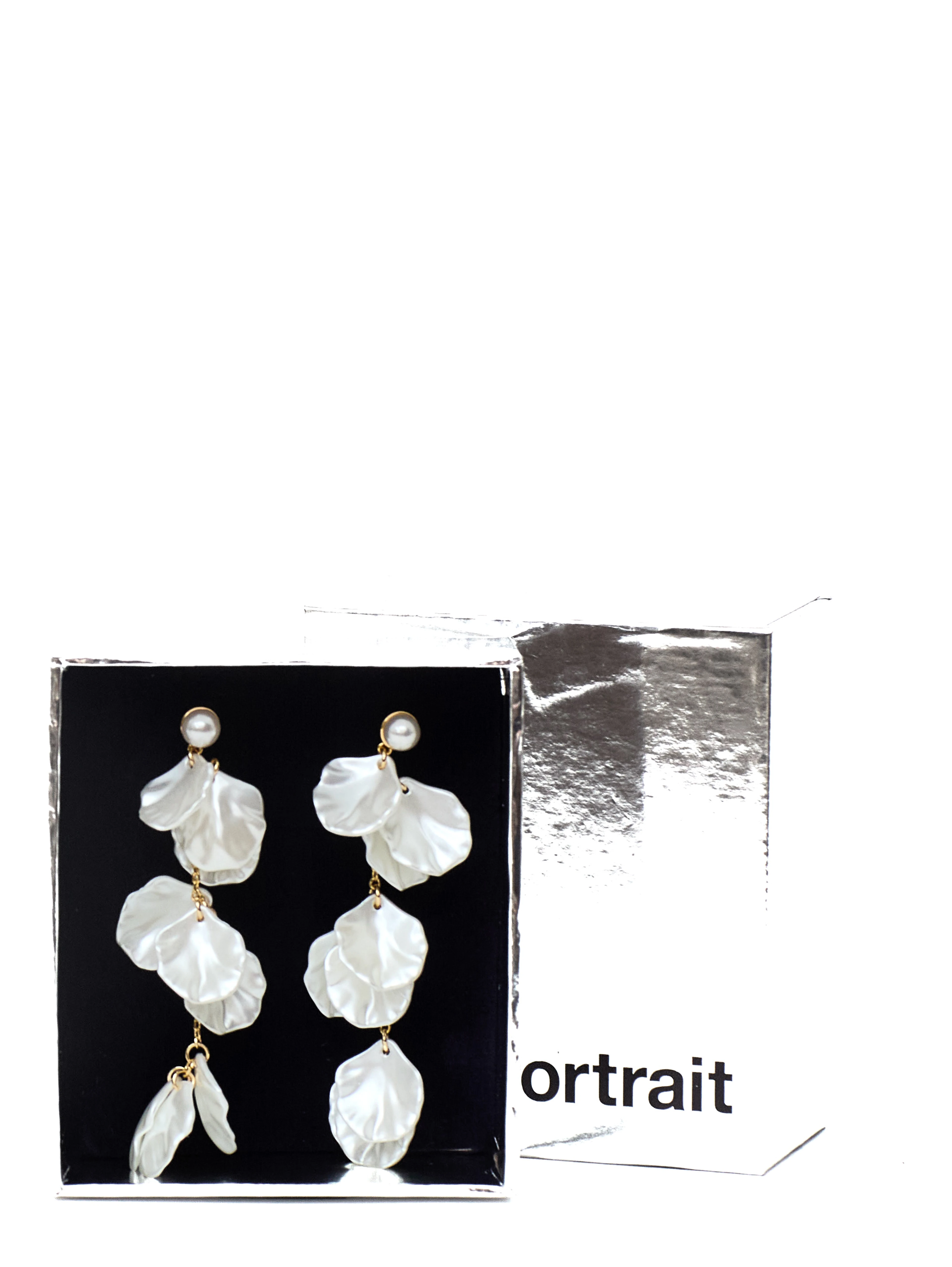 Pearl Petal Tiered Earrings
