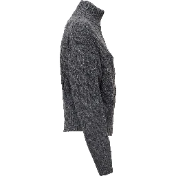 Cable Knit Half Zip Sweater