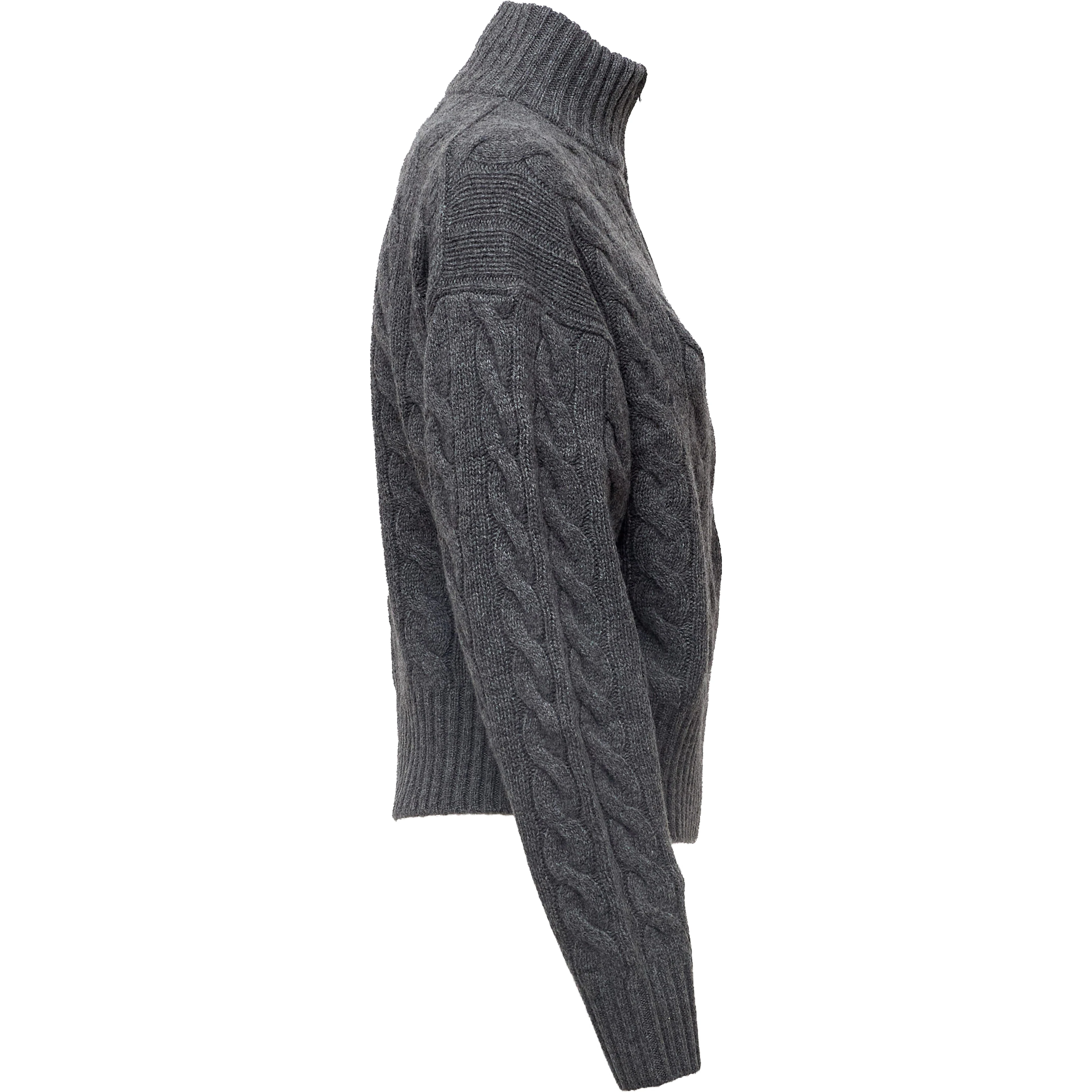 Cable Knit Half Zip Sweater