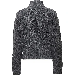 Cable Knit Half Zip Sweater