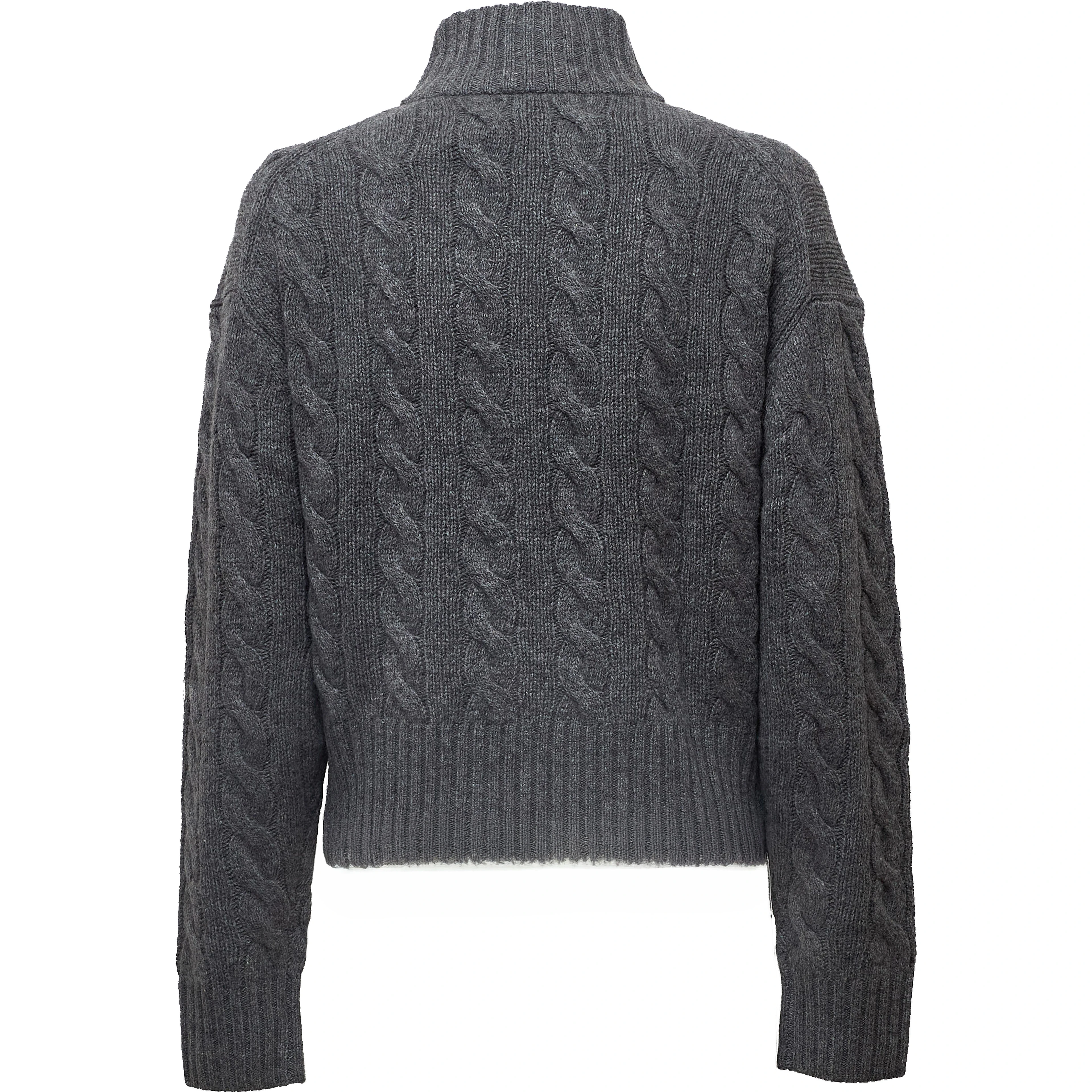 Cable Knit Half Zip Sweater