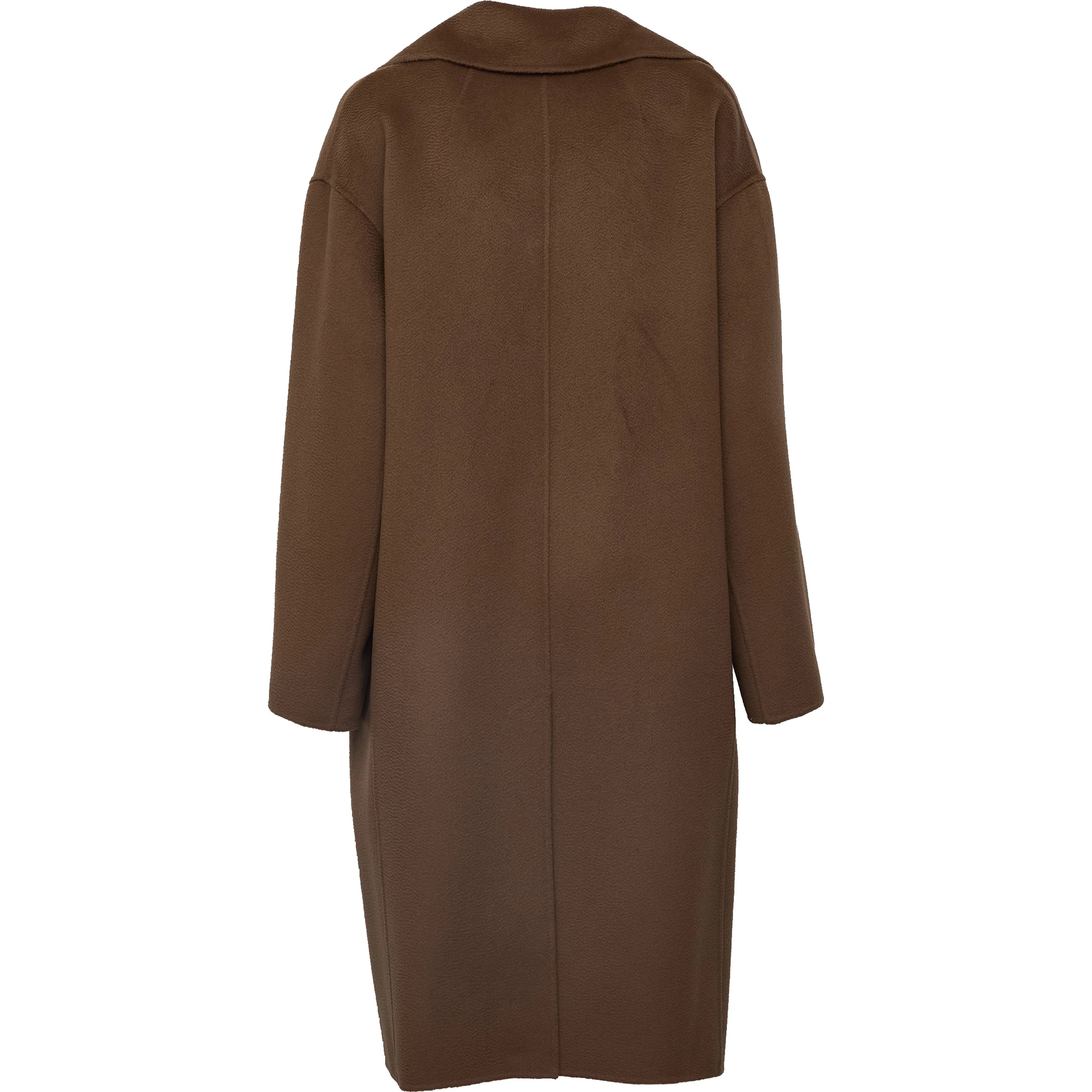Cappotto Bruno In Lana, Cashmere Zibellinato