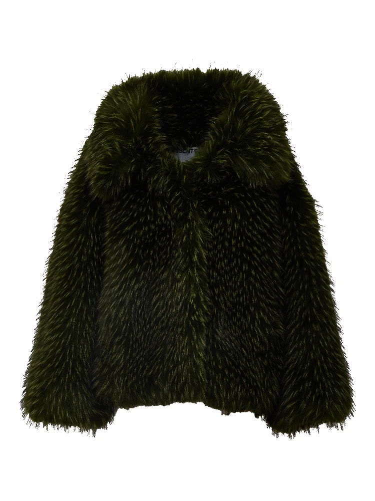Kastanje Foax Fur Coat