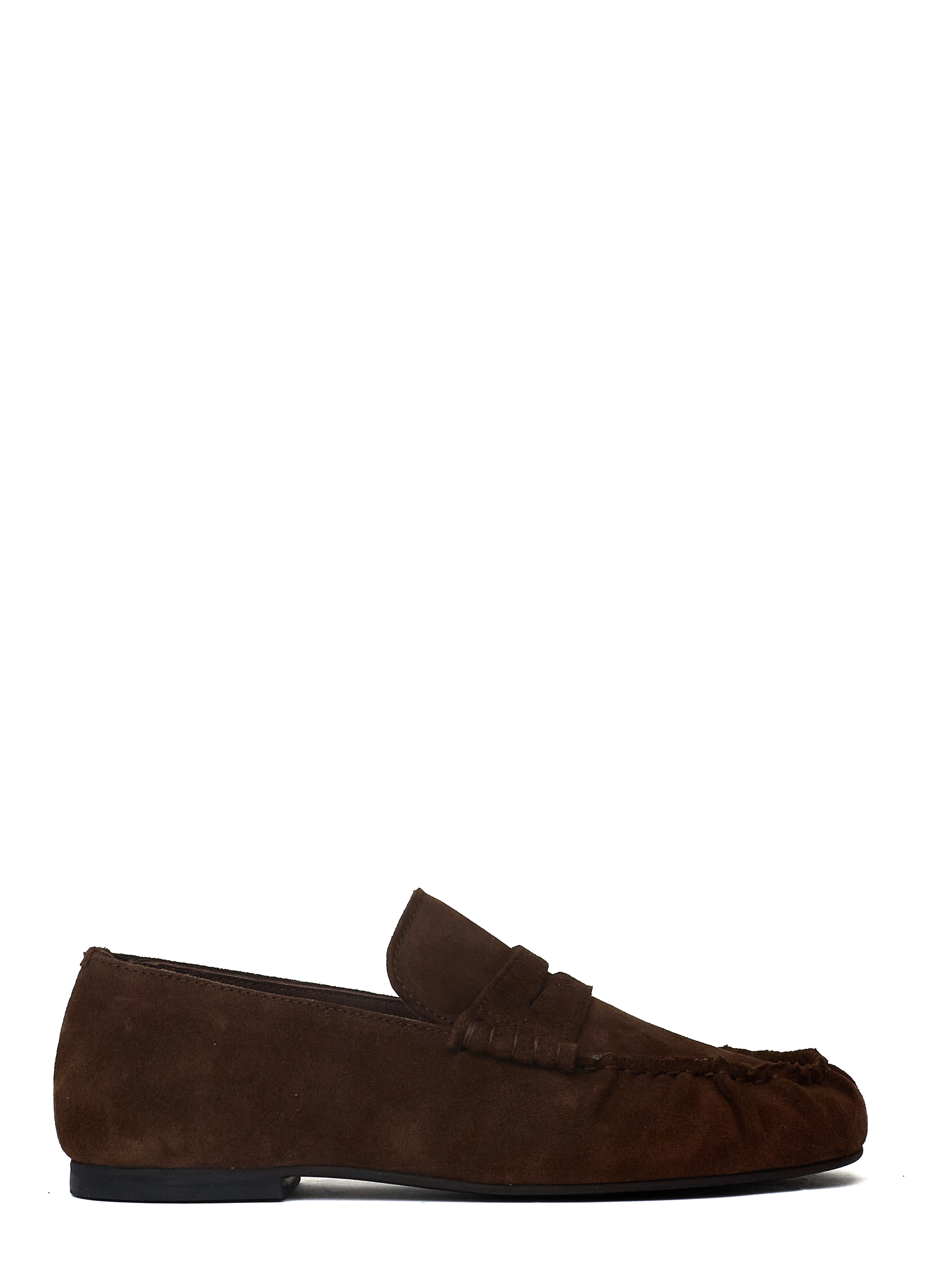 Aven Suede Brown Leather Loafers
