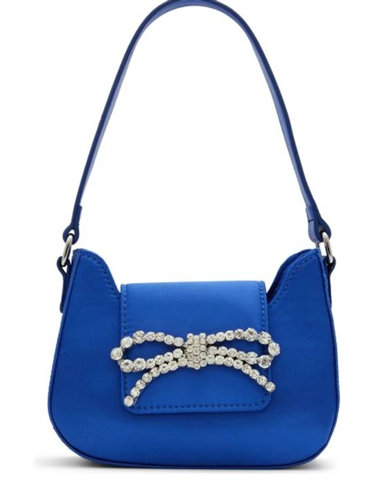Blue Polyester Handbag