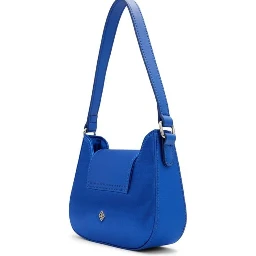 Blue Polyester Handbag
