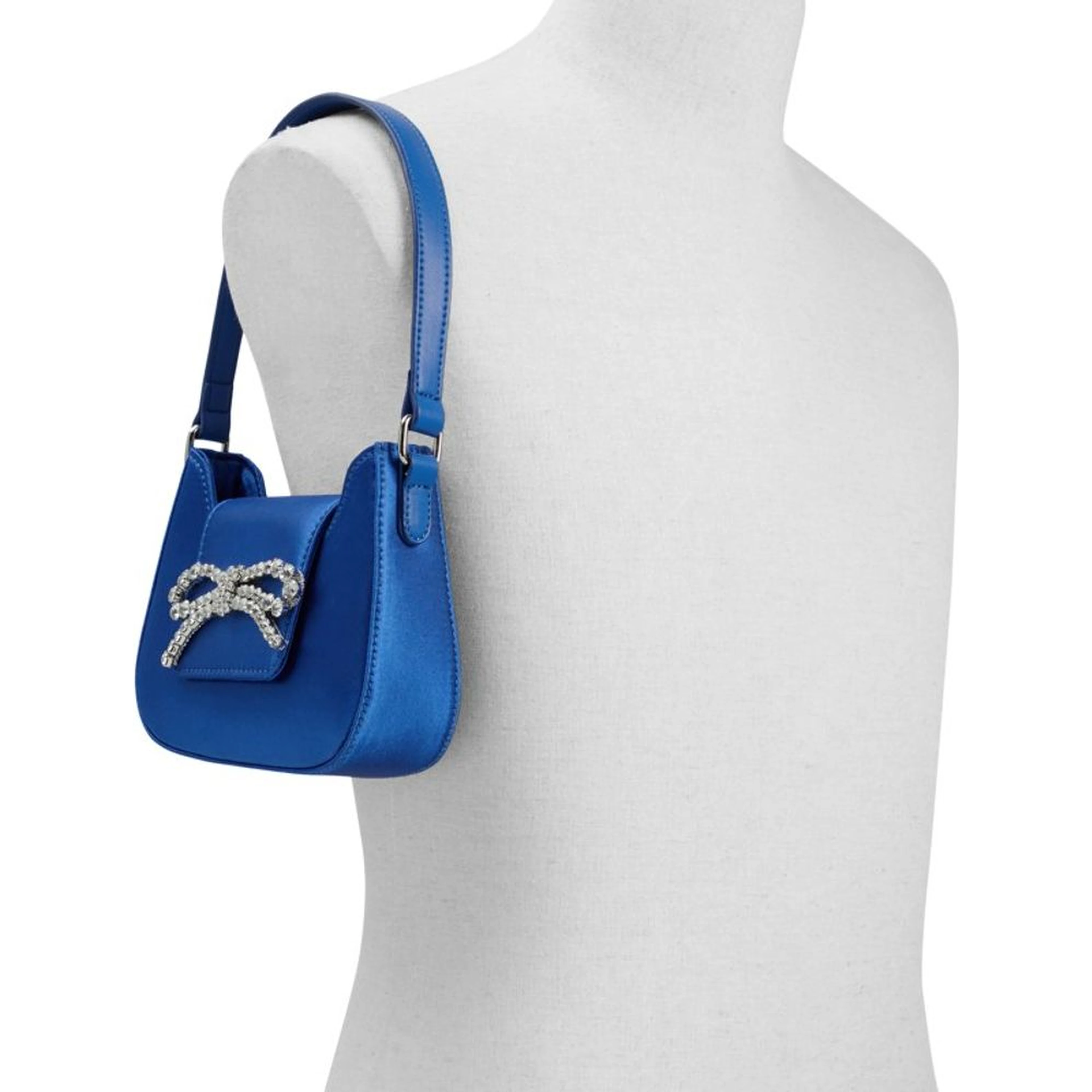 Blue Polyester Handbag