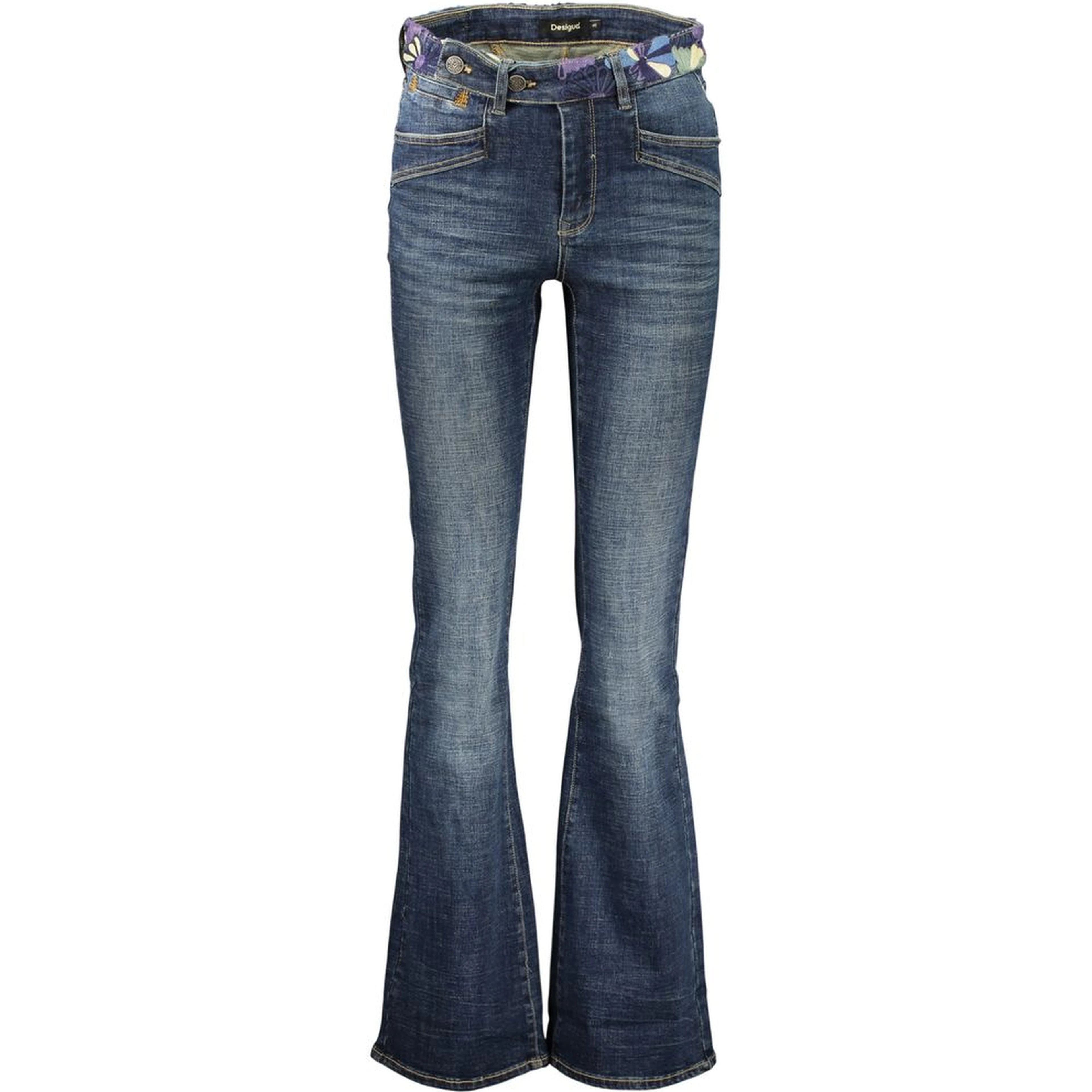 Blue Cotton Women's Jeans
