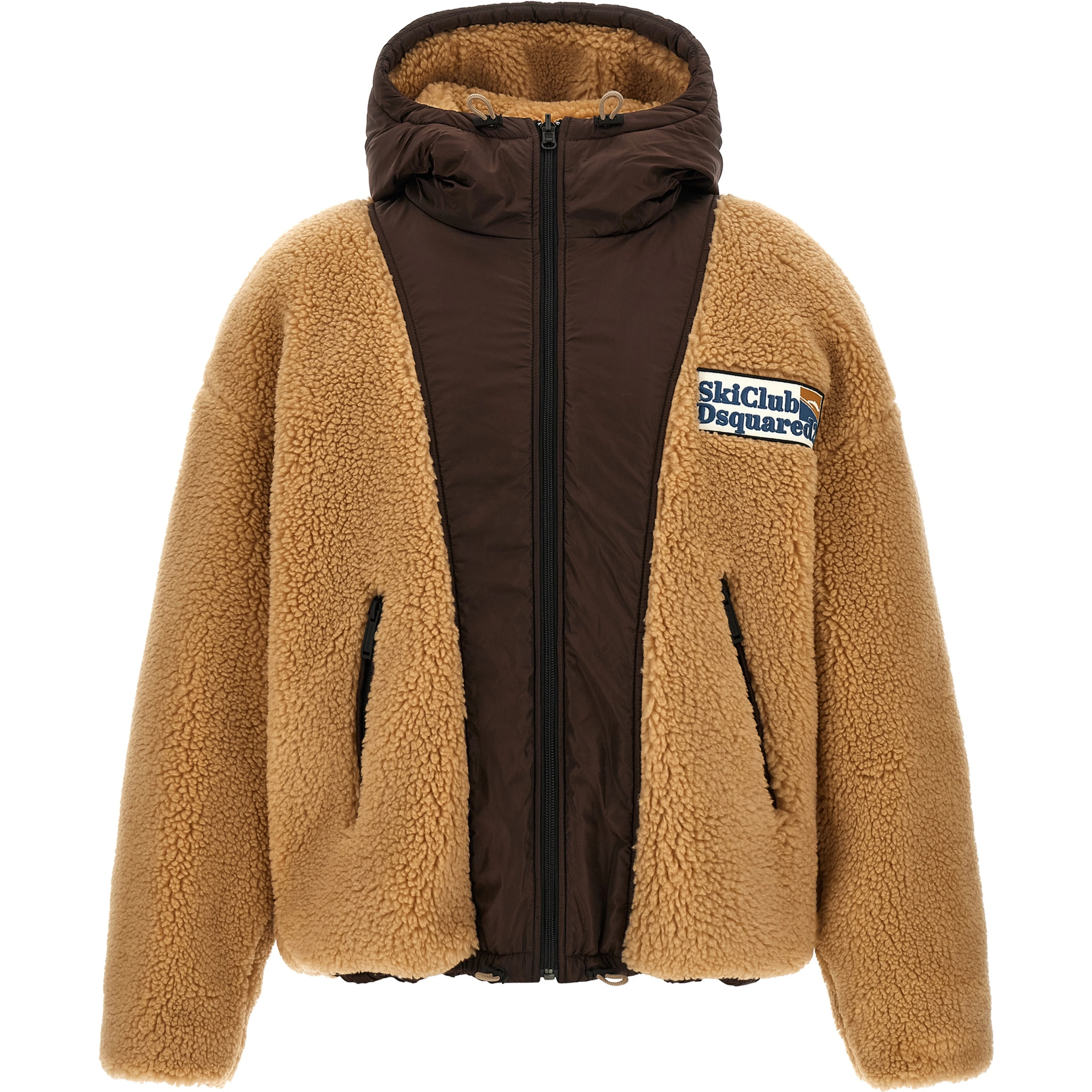 Brown Polyester Bomber