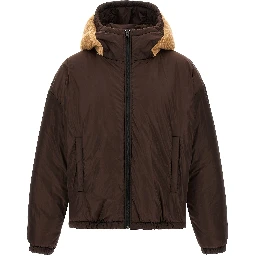 Brown Polyester Bomber