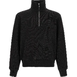 Black Cotton Sweatshirt