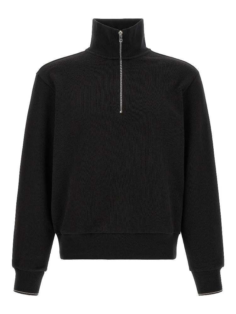 Black Cotton Sweatshirt