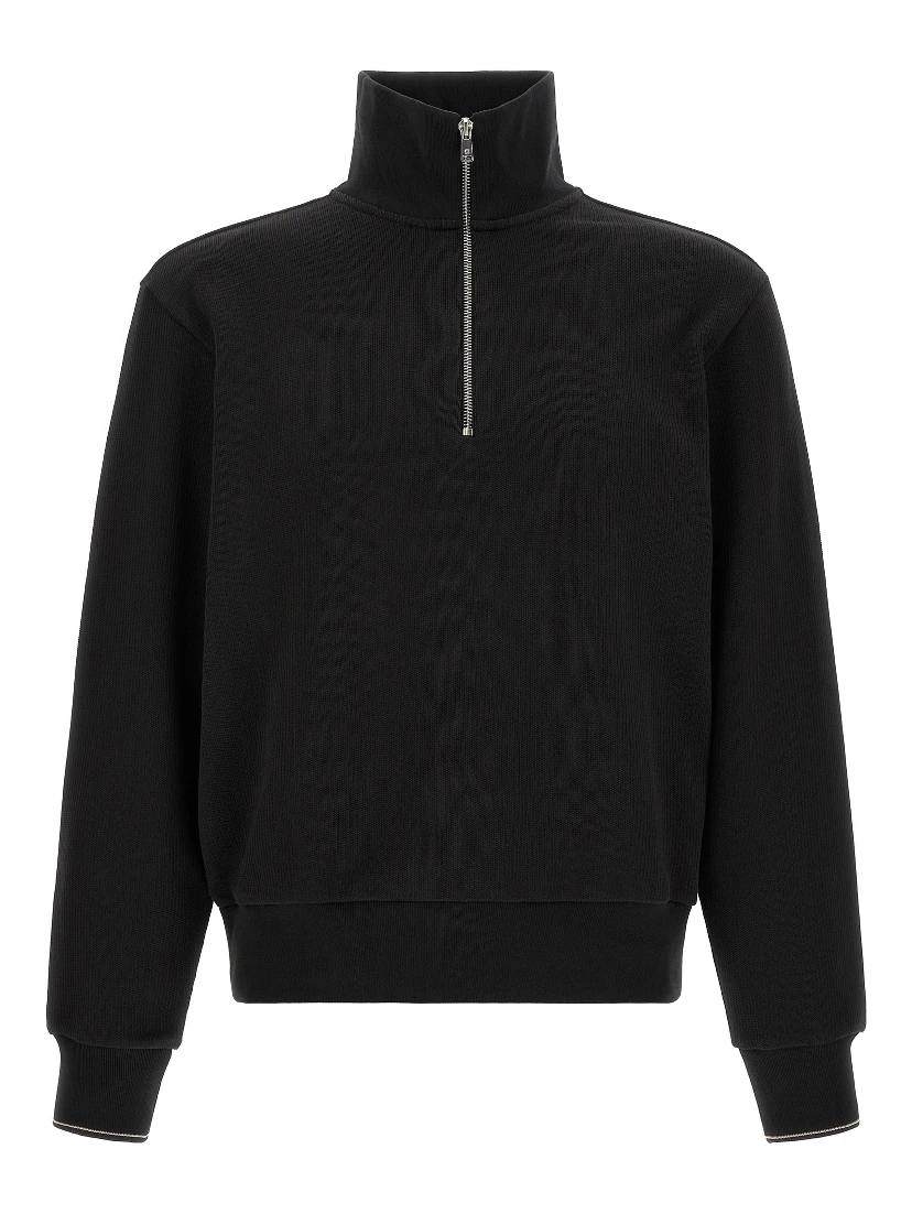 Black Cotton Sweatshirt
